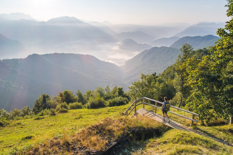 Kolovrat: An den hohen Wert des Friedens erinnert auch der Weitwanderweg Pot miru – Weg des Friedens. Foto: Kolovrat Jošt Gantar