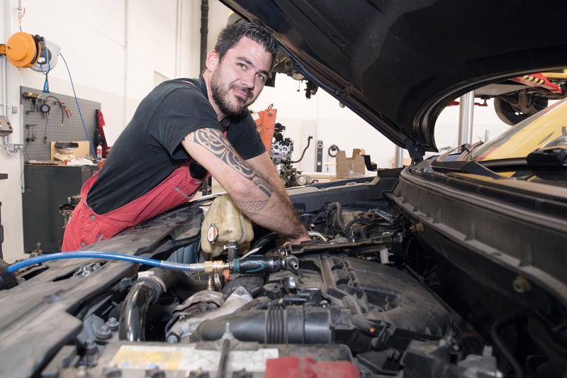 Bei bester Servicequalität entspricht die Auto-Süd-Werkstätte dem letzten Stand der Technik.
Foto: Adrian Hipp