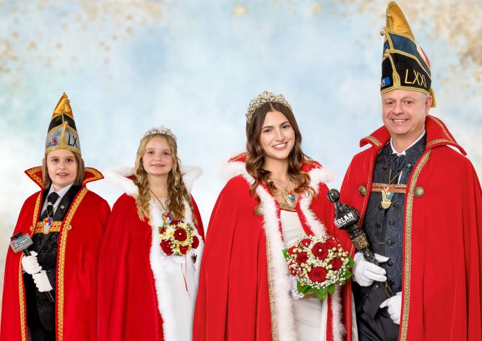 Anna Sophie Petschar und Andreas Ferlan sowie regieren als Prinzenpaare den Villacher Fasching 2026. Foto: Gilde/Knaus
