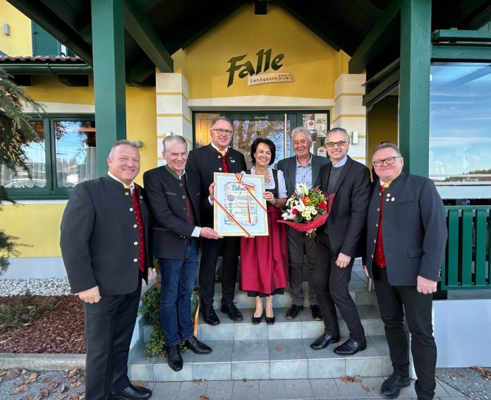 Villach im Fokus Gemeindewappen Velden Gasthof Falle