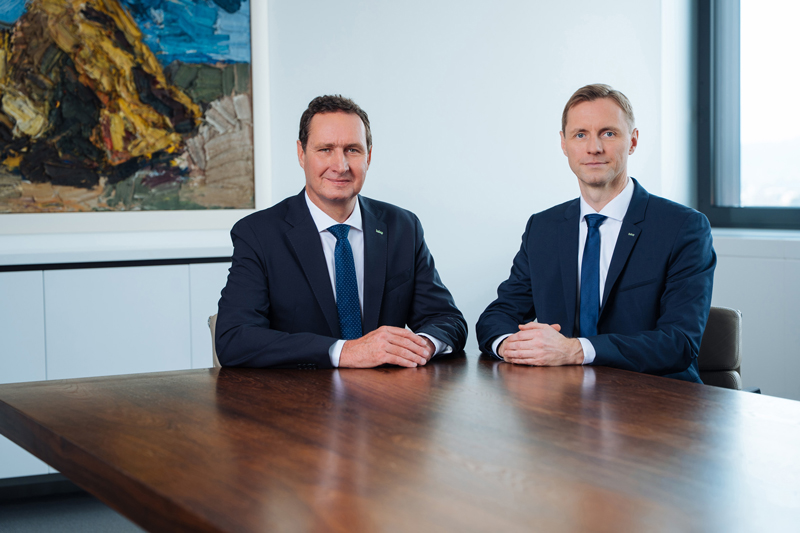 Die Kelag-Vorstände Reinhard Draxler (links) und Danny Güthlein. Fotos: Kelag